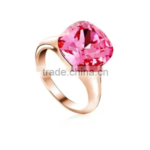 OUXI 2015 Fashion Ring Made With Crystal Jewerly 40029 Anillo Rojo thumbnail-1
