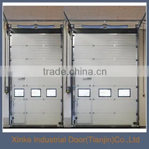 Automatic Industrial Warehouse Aluminum Sliding Overhead Sectional Door With Top Quality Motor SLD-028 thumbnail-1