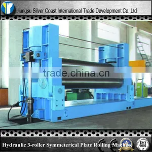 YQ Hot Sale Hydraulical 3-roller Symmetrical Plate Rolling Machine thumbnail-1