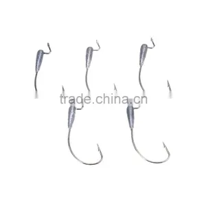 5Pcs Carbon Steel Lead Fishing Hooks thumbnail-3