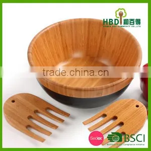 2016 Xiamen HBD- High Quality Wood Bamboo Serving Bowls thumbnail-2