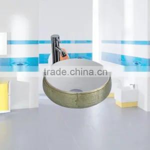 Fashion Designer Bathroom Porcelain House Ware Glass Wash Basins thumbnail-2