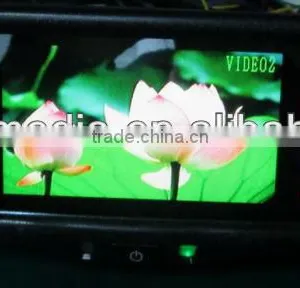 Multiple Display Mirror- Backup Camera Display Rearview Mirror With Three LCD Monitors for Trucks thumbnail-1