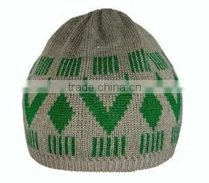 Men Islamic Prayer Knitted Winter Hats Wool Muslim Caps thumbnail-4