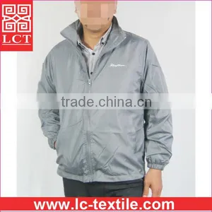 Wholesale 2015 JAPAN Pupular Grey Color Windproof Nylon School Running Uniform Jacket With Custom Silk Screen Print(LCTU0065) thumbnail-1