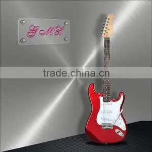 Factory New Guitar Beautiful Inlay Solid Body and White Color Electric Guitar thumbnail-1