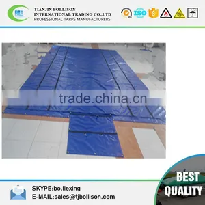 24' x 27' Flatbed Truck Tarp - Light Weight Lumber Tarp With 8' Drop thumbnail-1