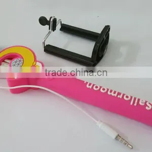 2015 Fashion Mini Foldable Monopod,Cable Take Pole Selfie Stick,Monopod Selfie-stick in Promotion! thumbnail-4