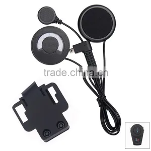 1 Pcs BT Interphone Bluetooth Helmet Intercom Headset Full Duplex Intercomunicador Bluetooth For 3 Rider 500M Intercom thumbnail-4