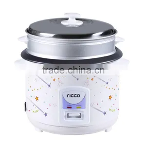 1.8L New Floral Pattern Rice Cooker Straight Rice Cooker With Food Steamer thumbnail-2