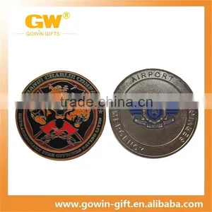 Custom Old Wild Animals Silver Coin With Enamel thumbnail-2