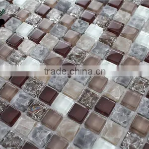 SMS09 3D Material Mixed Mosaic Crystal Wall Mosic Stone Mosaic for Wall thumbnail-3