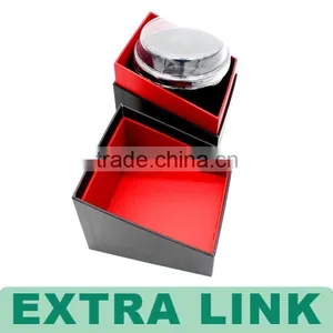 Custom Logo Printed Wholesale Products Matte Black Magnetic Wine Glass Bottle Cup Gift Boxes With EVA Form thumbnail-4