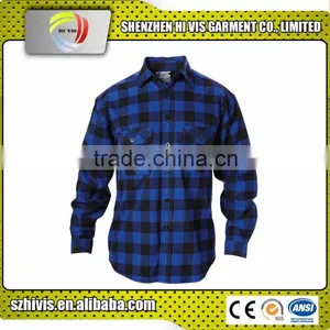 Best Selling Good Quality Men Check Flannel Shirts thumbnail-1