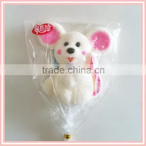 Personalized White Mice / Black Cat / Cute Animal Shaped Marshmallow Lollipop thumbnail-1
