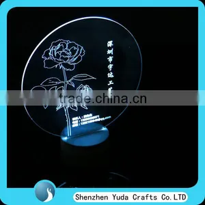 LED Acrylic Light Up Sign Desk Model Night Light Laser Engraving Acrylic Sign With LED thumbnail-4