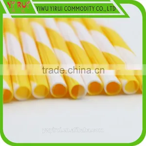 Factory Directly Supply Colorful Plastic Striped Straight Straws thumbnail-4