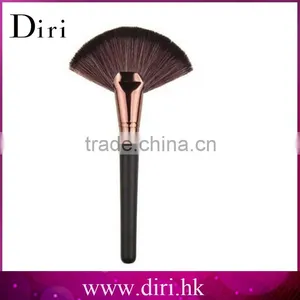 Large Fan Shape Goat Hair Makeup Blush Face Powder Foundation Cosmetic Brush thumbnail-1