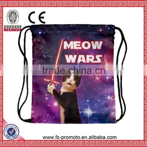 Mix City Galaxy Meow Cat 3d Print Drawstring Bag Backpack Women's Backpacks Mochilas Men's Travel Bag Schoolbag Storage Bags thumbnail-1