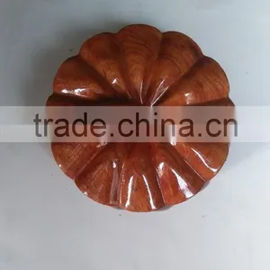 Cheap Wooden Pot With Lid, Pumpkin Shape for Home Decoration thumbnail-4