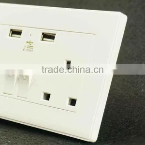 Latest Style Electric Usb Power Wall Switched Socket thumbnail-6