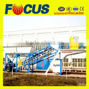 High Efficiency Low Energy Portable Mobile Concrete Batching Plant YHZS50/60 thumbnail-2