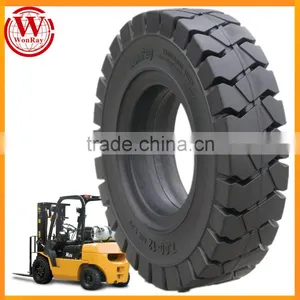 Auto Parts Factory Use Electric Pallet Truck 3 Ton Front 21x8-9 Solid Forklift Tire thumbnail-1