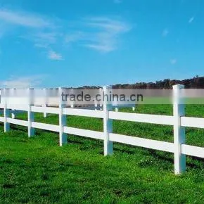 4 Rails /3 Rails/ 2 Rails PVC Horse Rail Fence thumbnail-1