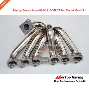 Mertop Race T4 Turbocharger Manifold For Toyota Supra JZA80 2JZ GTE 2JZDET 93-98 (Fits: Supra) thumbnail-1