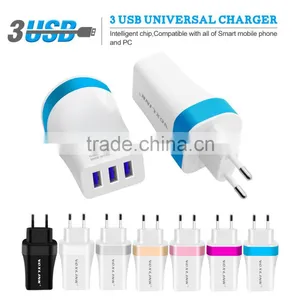VOXLINK Eu Plug 5V 3.4A 3 USB Ports Wall Charger Adapter With CE FCC ROHS thumbnail-1