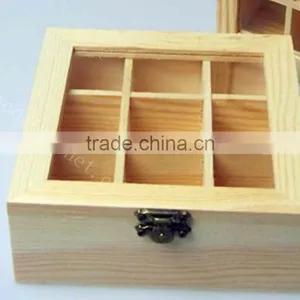 China Factory Custom Storage Bamboo Wooden Tea Box thumbnail-4