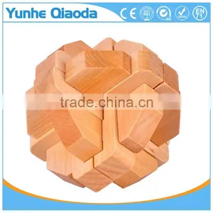 Kids Educational Toy Wooden Ball Kongming Lock thumbnail-3
