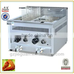 Jieguan Gas Counter Top 14L /tank Temperature-controlled Fryer (GF-72A) thumbnail-1