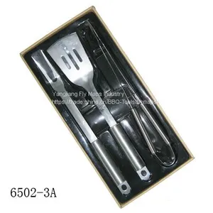 Portable 2 in 1 Spatula Tong Turner Long Handle BBQ Tools Set thumbnail-3