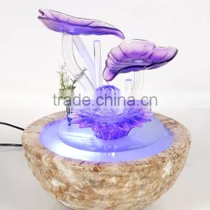 Glass Water Fountain for Desktop Decoration thumbnail-1