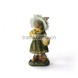 2015 Handmade Resin Rabbit Garden Sculpture thumbnail-6