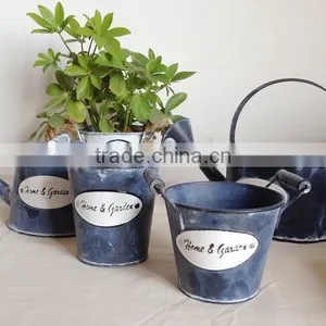 Handmade in China Home and Garden Black Rustic Decorative Cheap Watering Cans Wholesale thumbnail-3