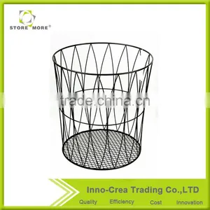 Modern Personalized Metal Wire Laundry Basket thumbnail-1