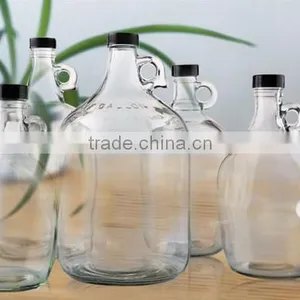 Glass Water Bottle Includes Plastic Screw Cap, 1 Gallon Capacity thumbnail-2