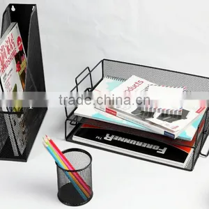 Hot Sales Metal Wire Mesh Office Stationery Gift Set For Promotion thumbnail-2