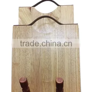 High Quality Best Selling Eco Friendly Natural RubberWood Cutting Board From Viet Nam thumbnail-1