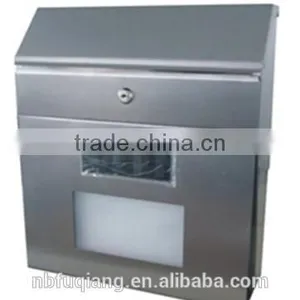 FQ-199 Qualified Solar Led Mailbox With Newspaper Holder, House Number Light Mailbox,wall Mounted Mailbox thumbnail-1