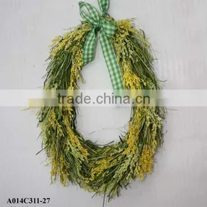Easter Egg Wreath With Straw thumbnail-1