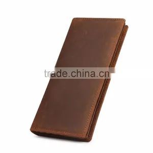 2017 Popular Money Bag Woods Genuine Leather Wallet Bussiness RFID Safe Card Case Wallet thumbnail-3