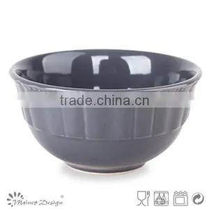 Factory Direct Wholesale Embossed Ceramics Soup Bowl thumbnail-1