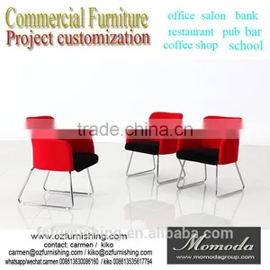 Chic Modern Red Show Chair Restaurant Coffee Shop Club Bar Chair Customized Project Cheap Price Furniture Factory China thumbnail-1