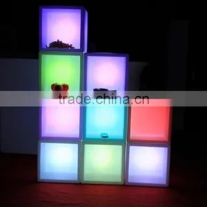 Waterproof Portable PE Plastic Rechargeable Led Cube Ice Bucket thumbnail-5
