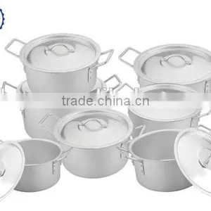 14pcs 16-28cm High Quality Satin Aluminum Multi Soup Stock Pot Set thumbnail-3