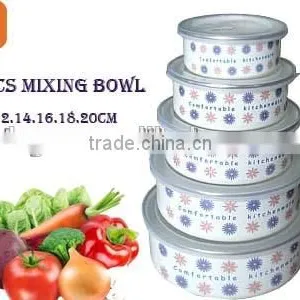 3PCS 5pcs Enamel Storage Bowl Mixing Bowl Salad Bowl thumbnail-1