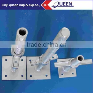 Hollow Pipe Screw Jack Base Plated Scaffolding With Building thumbnail-2